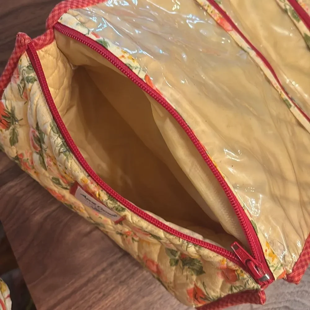 April Cornell Quilted Floral Hanging Toiletry Bag